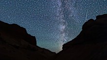 The Perseid meteor shower occurs every year around August.