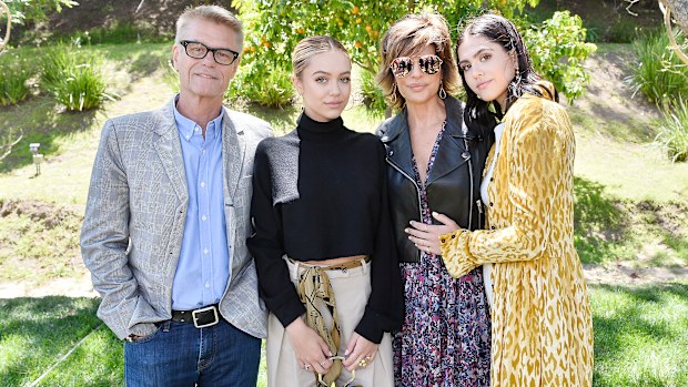 Harry Hamlin, Delilah Belle Hamlin, Amelia Gray Hamlin and Lisa Rinna.