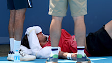 Arthur Rinderknech treated for heat exaustion.
