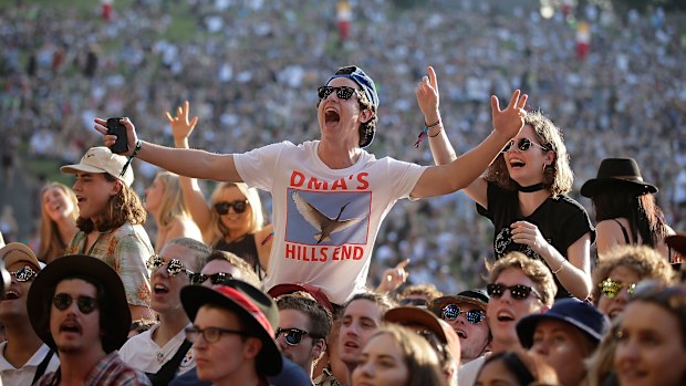 Fans during Splendour in the Grass 2016 on July 22, 2016 in Byron Bay, Australia.