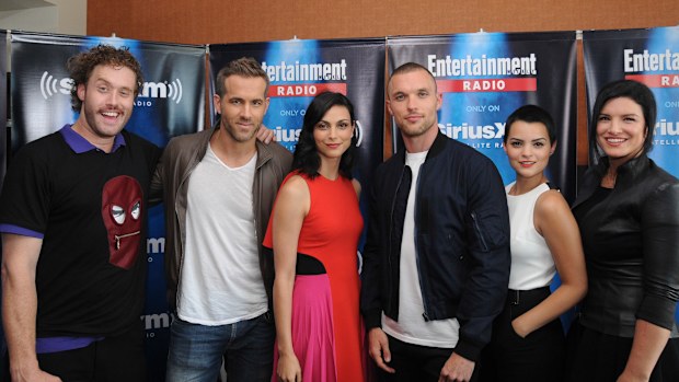 Actors T.J. Miller, Ryan Reynolds, Morena Baccarin, Ed Skrein, Brianna Hildebrand and Gina Carano attend SiriusXM's Entertainment Weekly Radio Channel Broadcasts From Comic-Con 2015 at Hard Rock Hotel San Diego on July 11, 2015 in San Diego, California. 