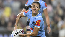 TOWNSVILLE, AUSTRALIA - JUNE 27: during game three of the 2024 Women's State of Origin series between Queensland Maroons and New South Wales Sky Blues at Queensland Country Bank Stadium on June 27, 2024 in Townsville, Australia. (Photo by Ian Hitchcock/Getty Images)