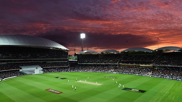 Day-night Test cricket in Adelaide.