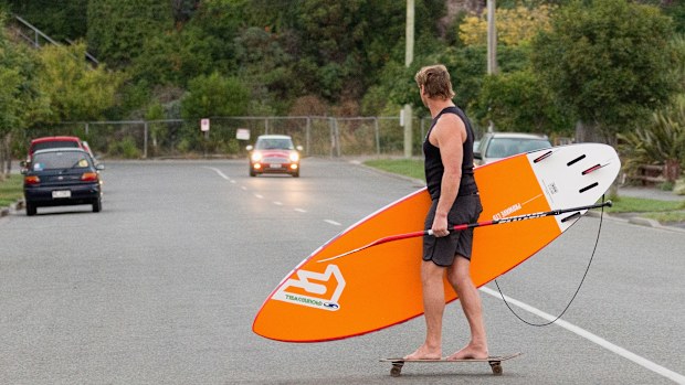 Scott Robertson goes surfing several times per week to clear his head and solve rugby issues.