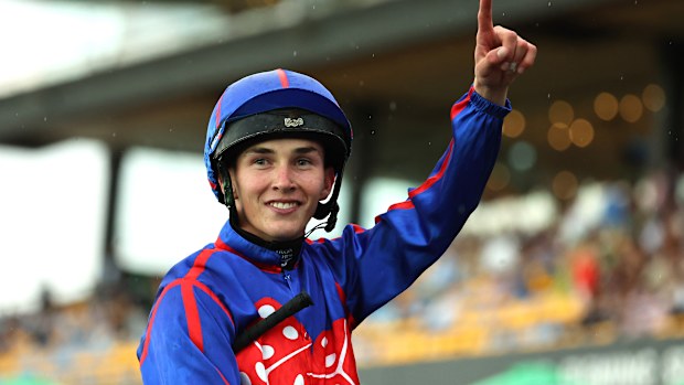  Zac Lloyd riding  Guest House win Race 8 Tab Golden Slipper during Sydney Racing at Rosehill Gardens on March 21, 2026 in Sydney, Australia. (Photo by Jeremy Ng/Getty Images)