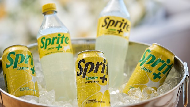 Coca-Cola's new Sprite+ range of drinks.