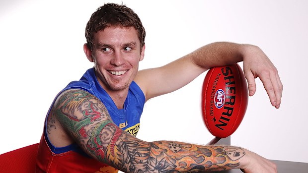 Dayne Beams is unveiled as a Lion in 2014.