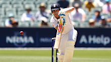 ADELAIDE, AUSTRALIA - DECEMBER 18: Harry Brook of England bats during day two of the Third Test Match in the 2025-26 Ashes Series between Australia and England at Adelaide Oval on December 18, 2025 in Adelaide, Australia. (Photo by Robert Cianflone/Getty Images)