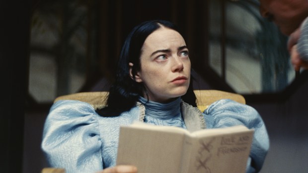 Emma Stone in a scene from "Poor Things."