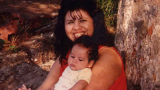 Texas death row inmate Melissa Lucio is holding one of her sons, John. 