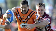 Cody Walker playing for Easts Tigers in 2013, before he became a Rabbitohs star.