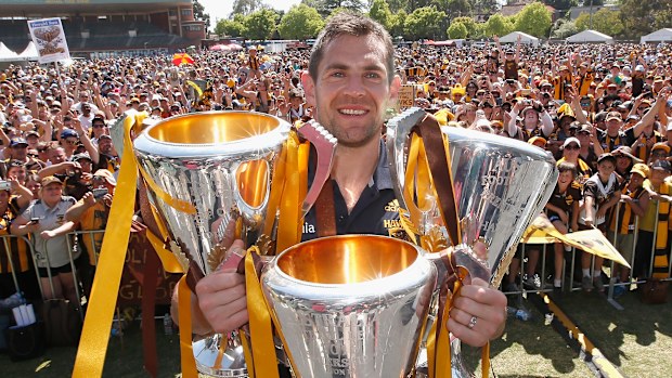 Former Hawthorn captain Luke Hodge is arguably the best No.1 pick of all-time, having won four premierships during his storied career