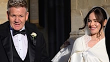 Gordon Ramsay led his daughter Holly into her wedding.