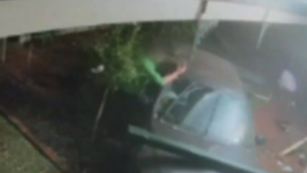 A driver and a car that had crashed into an Adelaide home.