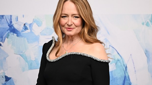 Miranda Otto attends the Tiffany & Co. Brisbane store opening on March 21, 2024 in Brisbane, Australia. 