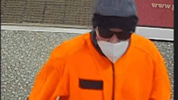 A man is sought after a servo robbery at Wodonga, Victoria.