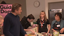 Celebrity chef Curtis Stone at the Guide Dogs Victoria kitchen.