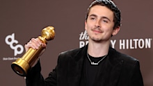 Timothée Chalamet, who won a Golden Globe for his role in Marty Supreme recalled a susprising on-set encounter.