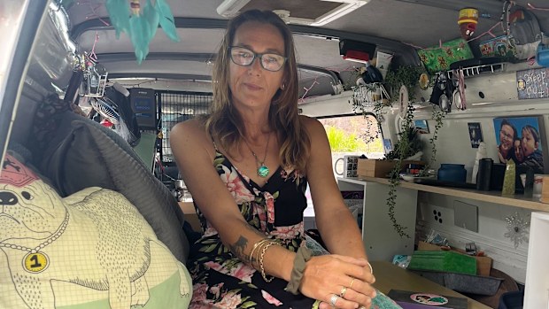 Cass has been living out of a vehicle for over a year.