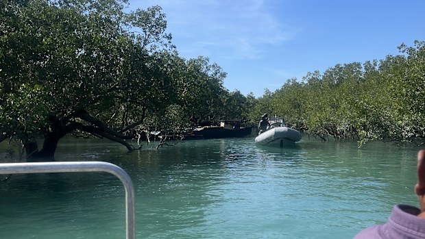 Four boats have been intercepted by maritime authorities in Western Australia's far north, according to a local tourism operator. Peter Tucker said he and three other residents found the the boats yesterday afternoon and called the authorities.