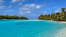 The water on the islands is shockingly blue.
