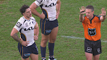Kotoni Staggs is sin binned.