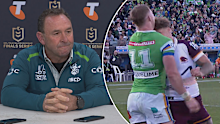 Ricky Stuart has reacted to Reece Walsh's headbutt