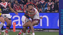 Michael Jennings was charged for this high tackle on Jason Saab. 