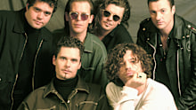 BUSSUM, NETHERLANDS -NOVEMBER 10; INXS pose on 10th november 1992 in Bussum, the Netherlands. (photo by Frans Schellekens/Redferns)