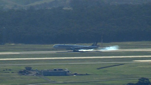 The flight landed safely at Melbourne Airport about an hour after takeoff.