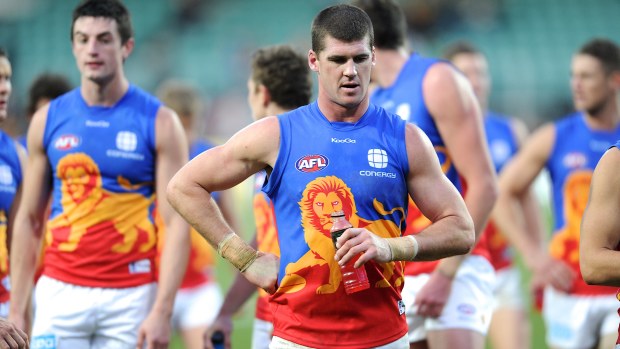 Jonathan Brown in action for Brisbane Lions.