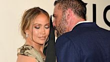 NEW YORK, NEW YORK - OCTOBER 06: (L-R) Jennifer Lopez and Ben Affleck attend the "Kiss Of The Spider Woman" New York Screening on October 06, 2025 in New York City. (Photo by Slaven Vlasic/Getty Images)