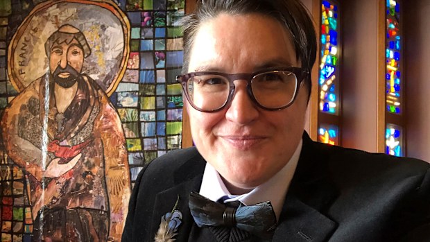 The Reverend Megan Rohrer, is the first transgender person to serve as bishop in the denomination or in any of the US' major Christian faiths. 