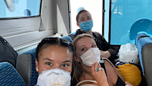 Ms Zapata (L) had been on the cruise for six weeks when measures to stop the spread were implemented on the ship.