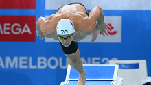 Maxime Grousset was disqualified from the 100m IM on Thursday night for a backstroke infraction.