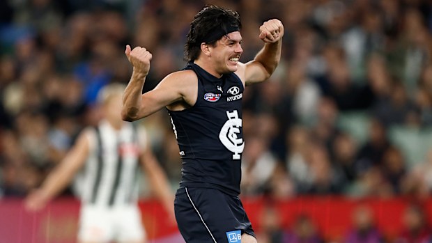 Carlton's Elijah Hollands.