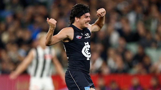 Carlton's Elijah Hollands.