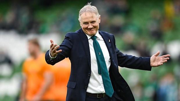 Australia coach Joe Schmidt before the Autumn Nations Series match.
