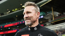 Buckley's final match as coach for Collingwood was back in 2021.