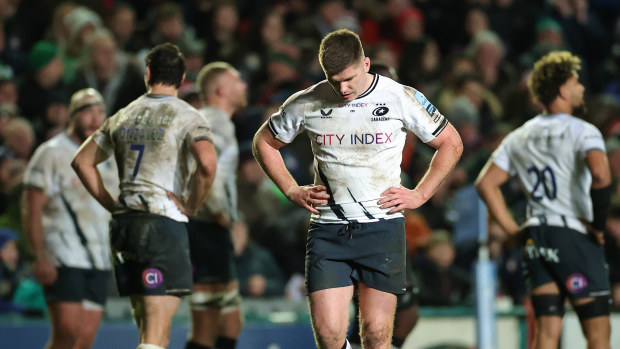 Owen Farrell currently plays for Saracens in the Premiership Rugby competition.