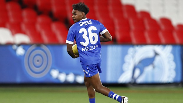 Phoenix Spicer of the Kangaroos.