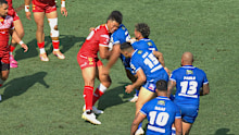 Francis Molo's hit on Stefano Utoikamanu.