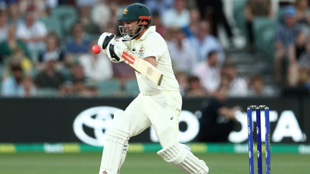 Travis Head of Australia bats during day three of the Second Test Match in the series between Australia and the West Indies at Adelaide Oval on December 10, 2022 in Adelaide, Australia. (Photo by Matt King/Getty Images)