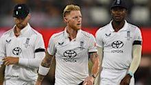 Ben Stokes leaves the field on day two