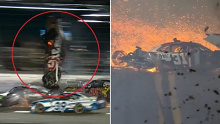 Myatt Snider was lucky to walk away from this one.