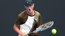 Cruz Hewitt during the opening round of qualifying. 