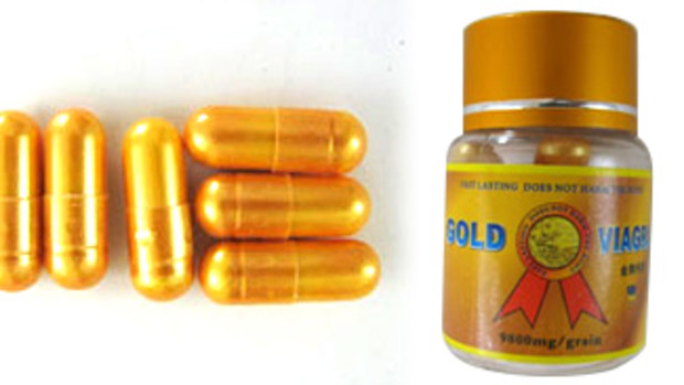 The Therapeutic Goods Administration has told Australians to stop taking Gold Viagra 9800mg tablets immediately. (Supplied)