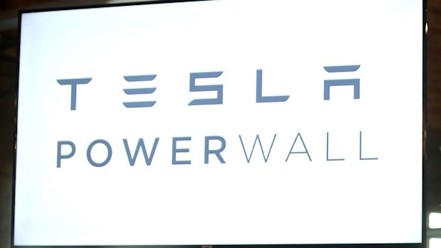 SolarCity co-founder and CEO Lyndon Rive is seen speaking at the launch of the Tesla Powerwall 2 at The Substation in Newport on March 9, 2017 in Melbourne, Australia.