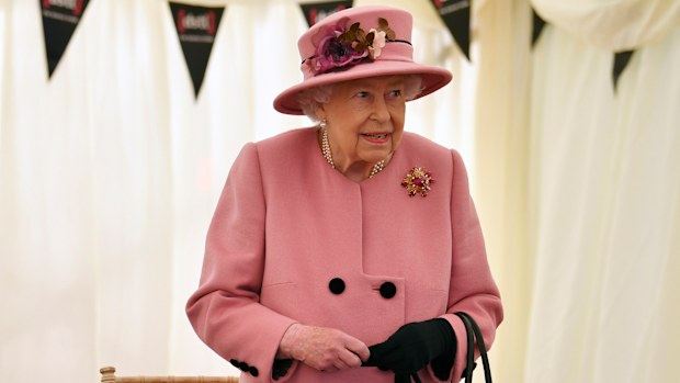 Britain's Queen Elizabeth II visits the Defence Science and Technology Laboratory (DSTL) at Porton Down, England