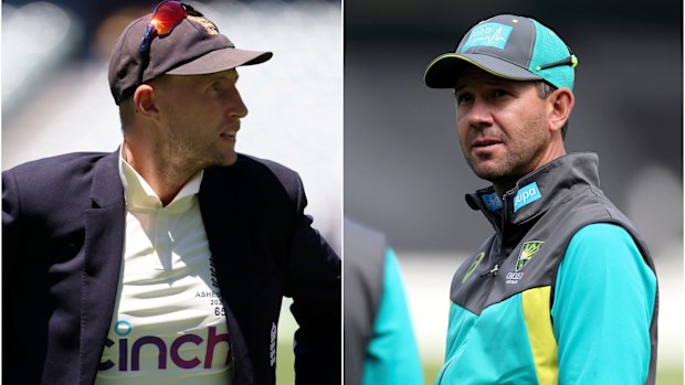 Joe Root and Ricky Ponting.